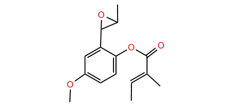 Epoxy-pseudoisoeugenyl (E)-2-methyl-2-butenoate